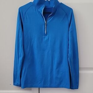 Men's Lululemon Ocean Blue Half Zip Pullover, Sz S